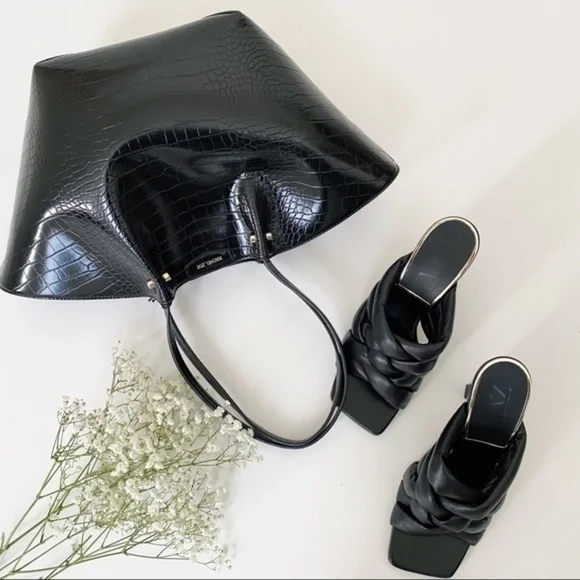 NWOT zara padded black heels - Picture 11 of 13